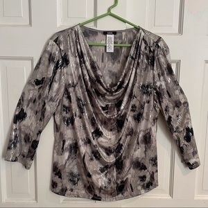 Dressy XXL MSK cowl neck blouse (NWOT)